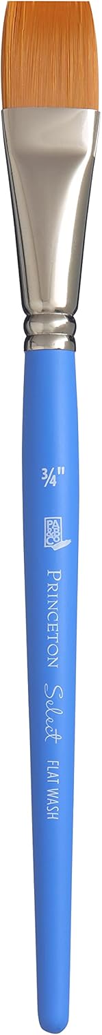 Princeton Art & Brush Select Artiste Paintbrush, Size 3/4 inch, Blue