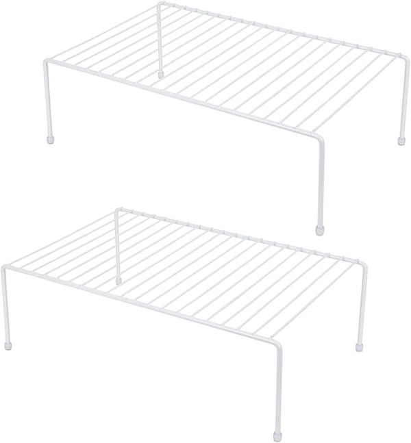 JBESUHI Set of 2 Large (16.1 x 10.2 Inch) Cabinet Storage Shelf Rack,