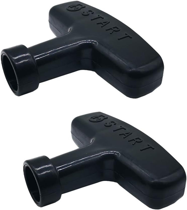 ZLKSKER 2 pcs Gasoline Engine Starter Handle Grip, Recoil Starter Pull Handle for Lawn Mower and Chainsaw