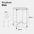 Bamworld White Plant Stand Indoor Small Plant Table for Large Plants Outdoor Single Plant Holder Heavy Duty Plant Stool