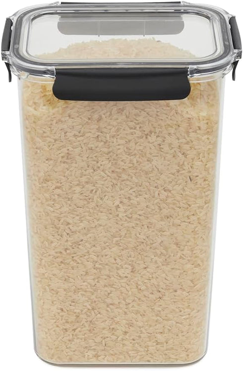Home Basics 169 oz. Large Food Storage Container with Airtight Lid, Clear Design