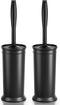 Toilet Brush and Holder 2 Pack, Toilet Bowl Brush with Extra Long