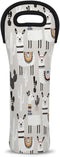 Camel Llama Wine Tote Bag - Neoprene Wine Carrier for Party, Travel, Restaurant, Alpaca Cactus Wine Accessories