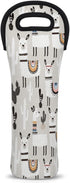 Camel Llama Wine Tote Bag - Neoprene Wine Carrier for Party, Travel, Restaurant, Alpaca Cactus Wine Accessories