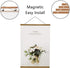 Miaowater Magnetic Poster Frame Hanger, Light Wood Wooden Frames for Photo Picture Art Canvas Print, 16''