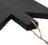 Geometric Wood Cutting Board with Leather Tie by Main + Mesa