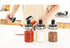 TENTA KITCHEN 3 High Borosilicate Glass Spice Jars, 8.45 oz, Airtight Cap, Premium Commercial Grade, Spoon and Lid