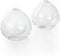 Serene Spaces Living Set of 2 Clear Ball Bud Vase - Vintage Style Vase for Flowers, 4" Tall and 4" Diameter