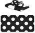 Qilmy 3-Piece Set, Set Polka Dot Towel Absorbent Soft Bathroom Decorative Towel with Bath Towel, Hand Towel & Washcloth