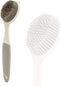 AMORBASE Dish Scrubber, Silicone Soft Bristles Scrub Brush with Scraper Tip, Comfortable Grip
