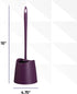 2 Pack Toilet Brush Cleaner and Holder Purple Toilet Bowl Cleaner Brush with Scrubbing Wand, Brush and Storage Caddy