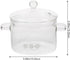 Clear Glass Pot Glass Saucepan with Cover and Handles Clear Cooking Pot Simmer Pot Pan Glass Cookware for Pasta Noodle Soup Milk 1500ml Glass Saucepan by Kichvoe