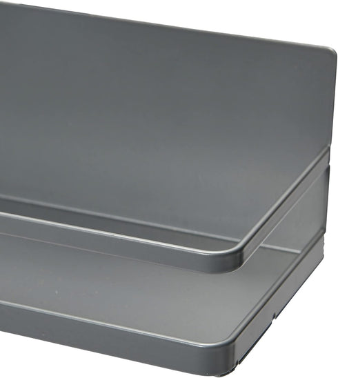 Household Essentials Metal Magnetic Spice Organizer in Grey
