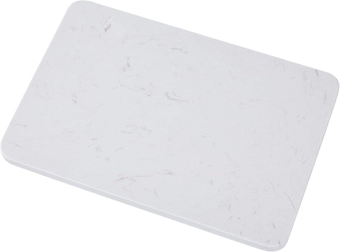 Rectangular Marble Deli or Cutting Board, White Minimalism, Cheese Plate (7.6in x 11.8in)