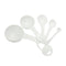 uxcell White 5 in 1 Tea Soup Coffee Measuring Spoon Set, 1ml, 5ml, 15ml, 50ml, 100ml
