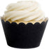 Dress My Cupcake Set of 50 Standard Reusable Glitter Black Cupcake Wrappers, Black Cupcake Liners