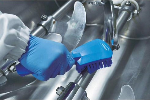 41925 Brush,Washing,Stiff,10",PP/PBT,White Vikan