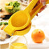 Manual Citrus Juicer Lemon Squeezer - Metal Fruit Juicer Lime Press Kitchen Tool (Yellow)