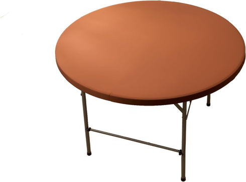 Viiamacki Round Spandex 48 Inch Fitted Tablecloth, Elastic Picnic Folding Table Cloth, Stretchy