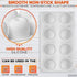 8 Cavity Apple Silicone Mold - 11.22 x 6.69 x 2.3 Inches, Non-Stick Baking Mold for Pastry, Jelly, Ice Cream, Soap,