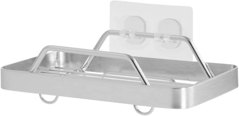 KINCMAX Premium Adhesive Soap Holder for Shower Wall, Drill Free Stainless Steel Soap Caddy with Adhesive Sticker