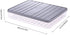 Food Storage Bin Vegetable Organizer with Lid Clear Fridge Crisper Keep Food Fresh BPA Free Kitchen Organizer Bins (Grey-L-SIZE with MAT)