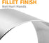 Guowall 4pcs 3.15 x 2 inch Seamless Cake Ring Stainless Steel Round Pastry Rings