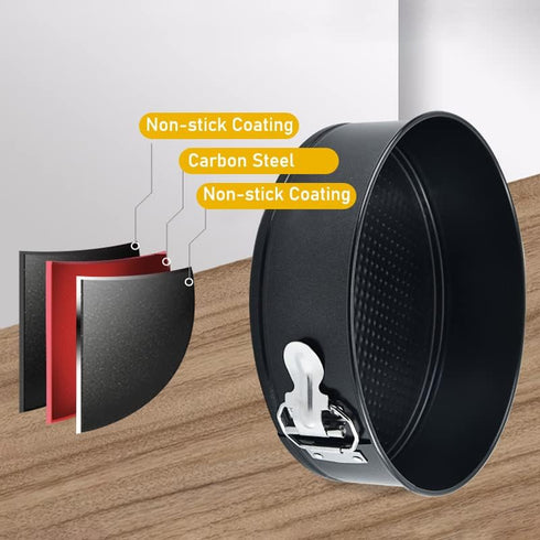 7 Inch Springform Pan, Baking Mold Round Leakproof Nonstick Removable Bottom for Cake and Cheesecakes