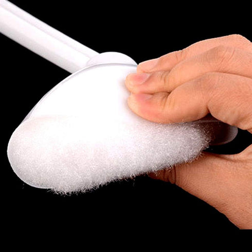 Multifunction Squeeze Water Cotton-Type Toilet Cleaning Brush - Soft Bristle Home Toilet Brush with Holder