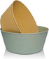 WANBY Large Plastic Bowls Set, Unbreakable Dinner Bowls, Lightweight, Dishwasher & Microwave Safe (8 Pack, 54Oz)