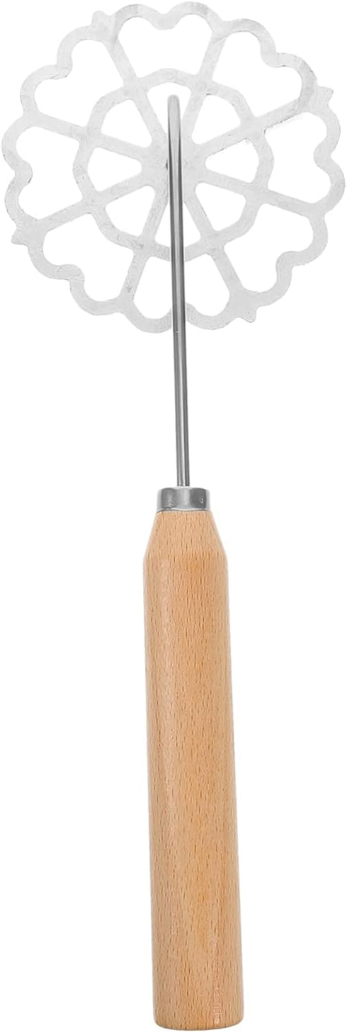 Oil Pier Mold Scandinavian Iron, Wooden Handle Spoon Waffle Rosettes Molds, Non Stick Cookware