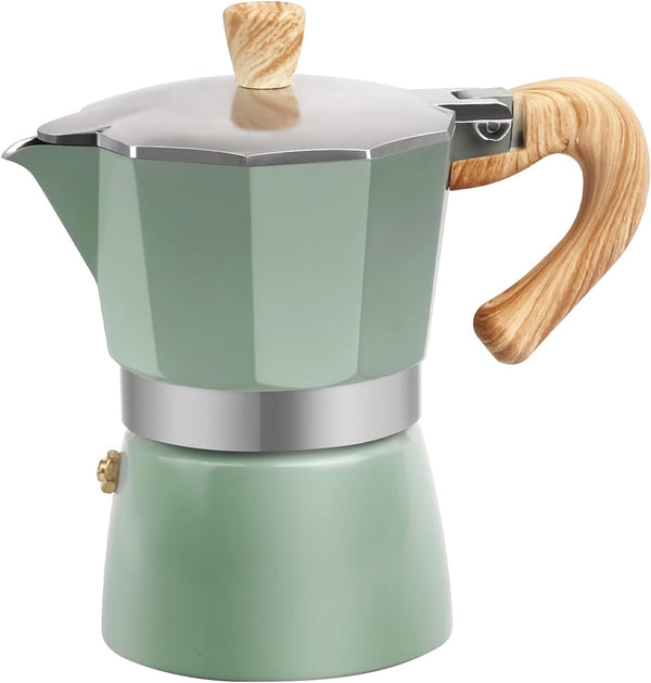 Aluminum Italian Espresso Machine, Percolation Stove Burner Pot Coffee Moka Pot