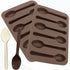 2 Pack Spoon Shaped Chocolate Molds - 6 Cavities Silicone Candy Making Molds for Handmade Chocolate