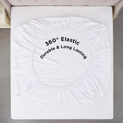 Sacred Thread Quilted Fitted Mattress Pad | Cooling Mattress Topper with 18 Inch Deep Pockets