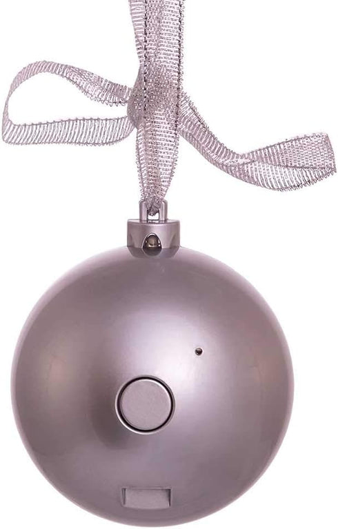 70MM Silver Bluetooth Musical Ornament Ball