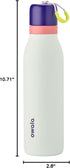 18-oz, Owala FreeSip Twist Insulated Stainless Steel Water Bottle with Straw for Sports and Travel, BPA-Free