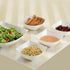 Square Fancy White Plastic Serving Bowls - 16oz (4 Count) - Elegant Display For Catering, Parties & Events