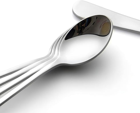 9-Inch 2 IQCWOOD Ice Tea Spoons, Long Handle Spoons, Stirring Spoon for Ice Cream, Cocktail, Coffee, Tea, Milkshake