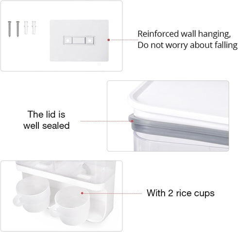 Conworld Laundry Beads Dispenser -Laundry Detergent Dispenser, Easy Access to Scented Beads, Laundry Room Organization
