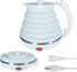 Travel Kettle Electric, Portable Collapsible Tea Kettle, Food Grade Silicone, Auto Shut Off (White)