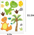 CCINEE 85 PCS Dinosaur Window Cling Decals for Kids,Assorted Cute Dinosaur Foot Print Eggs Window Sticker Decorations for Kids Toddlers by CCINEE