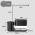Kitchen Soap Dispenser Set with Tray and Sponge Holder, 3-in-1 Kitchen Sink Countertop Storage Organizer