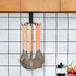 Aosome 360° Rotating Under Cabinet Utensil Holder Hanger - Stainless Steel with 8 Hooks for Kitchen