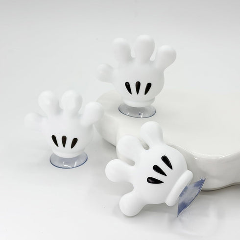 2PCS Cute Hanging Toothbrush Holder, Wall Hanging Utility Suction Hooks with Sticky Pads for Bathroom Decor