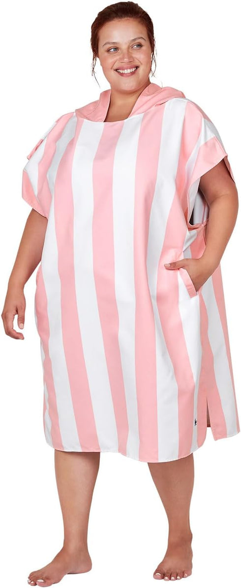 Dock & Bay Adult Poncho - Hooded Towel with Deep Pockets, Changing