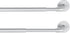 KXLife 2 Pack Adjustable Sticky Self Adhesive Curtain Rod, 3/8 Inch for Metal Wood Doors, Nickel
