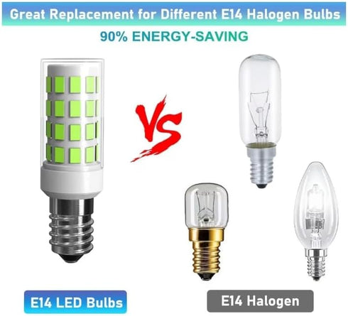 E14 Light Bulb, NOT-Dimmable E14 Socket Oven Bulb for Salt Lamp, Replacement Light Fitting, Multipurpose Small Edison