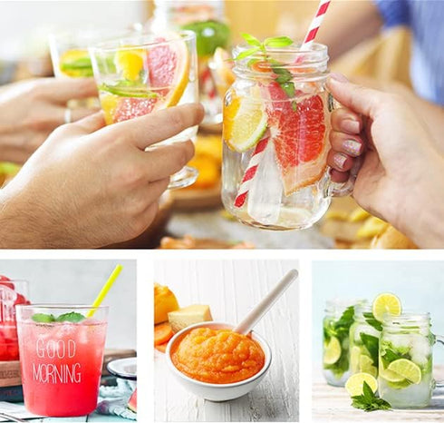 Ozera 4 Pack Ice Cube Trays - Narrow Water Bottle Ice Cube Tray Stick, Silicone for Freezer