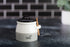 Keika Collective 10 oz 1.75 inch 3 inch Salt Cellar with Lid and Spoon - Handmade Ceramic Salt Keeper with Lid