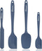 NileHome Silicone Spatula Set, 4 Pack High Heat-Resistant Rubber Cooking Spatulas, BPA-Free Seamless Design (Haze blue)